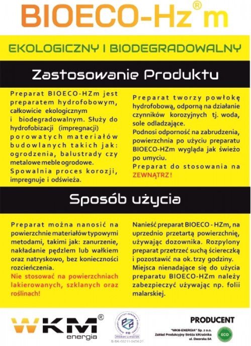 Bioeco-HZM tył ulotka